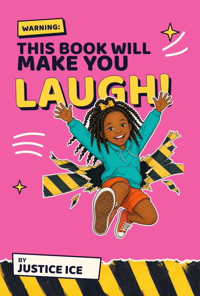 Front cover of WARNING: This Book Will Make You Laugh, by Justice Ice